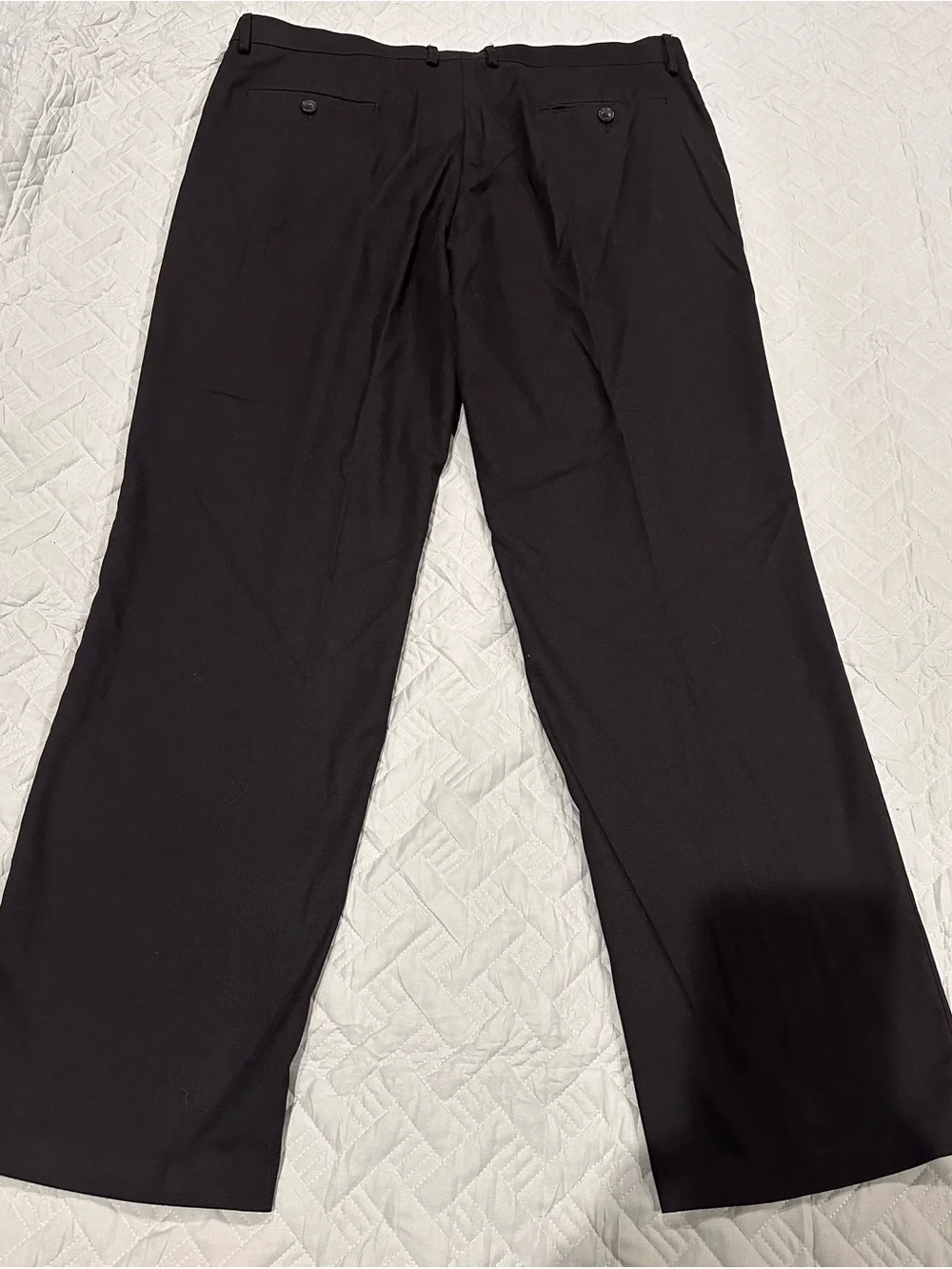 Haggar Black Men's Dress Pants - Flat Front - Picture 5 of 5